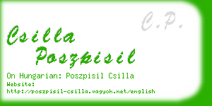 csilla poszpisil business card